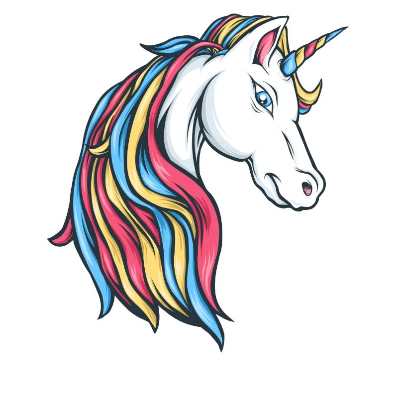 Regenbogen Einhorn Unicorn Rainbow bunte Einhörner