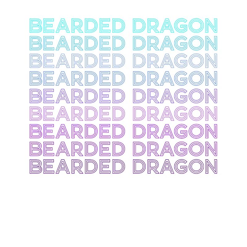 Bartagame Eidechse Retro