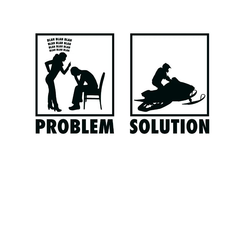 Winter Snow Jet Ski Snowmobile Statement Problem