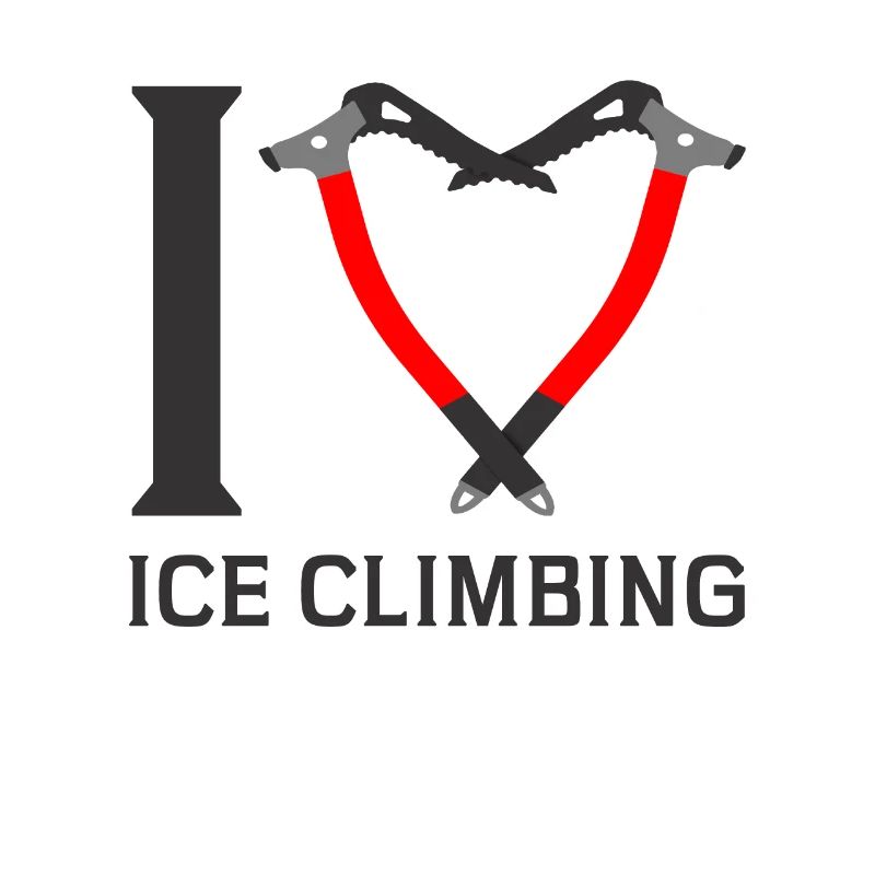 Ich Liebe Eisklettern Eiskletterer Eispickel