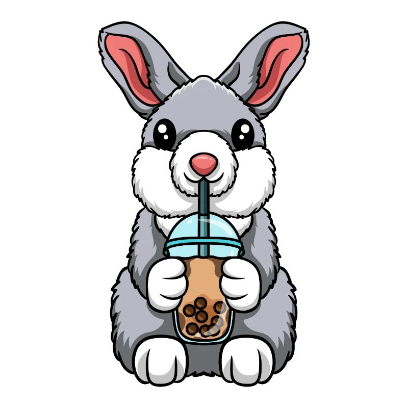 Kawaii Bubble Tea Rabbit