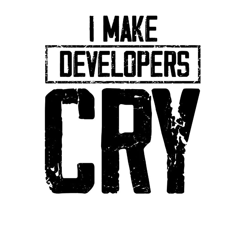 Novelty Make Developers Cry Designer Inventor