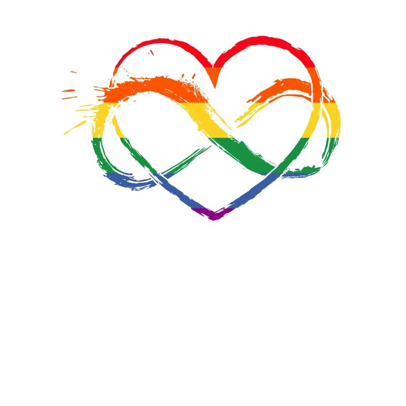 Hilarious Multicolor Hearts Prideful Supporting