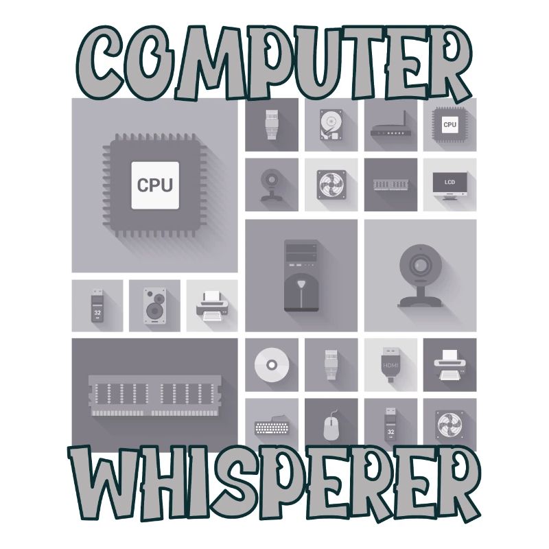 Computer Whisperer IT Tech Support Nerds Geeky