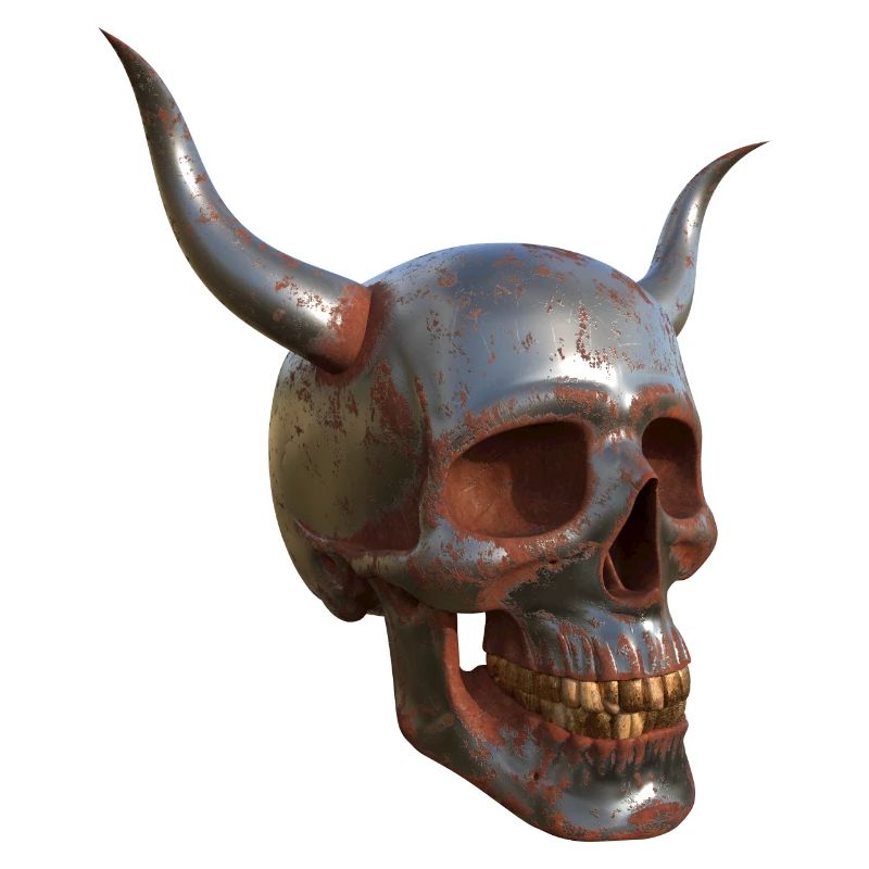 Rusty Scull with horns