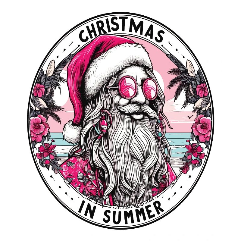 Weihnachtsmann-Hippie