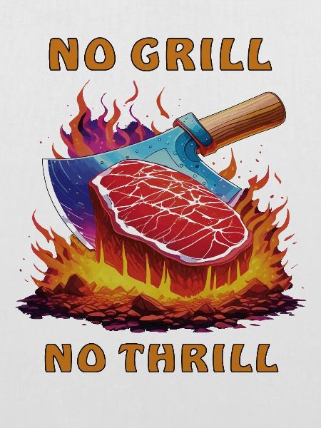 STEAK NO GRILL NO THRILL