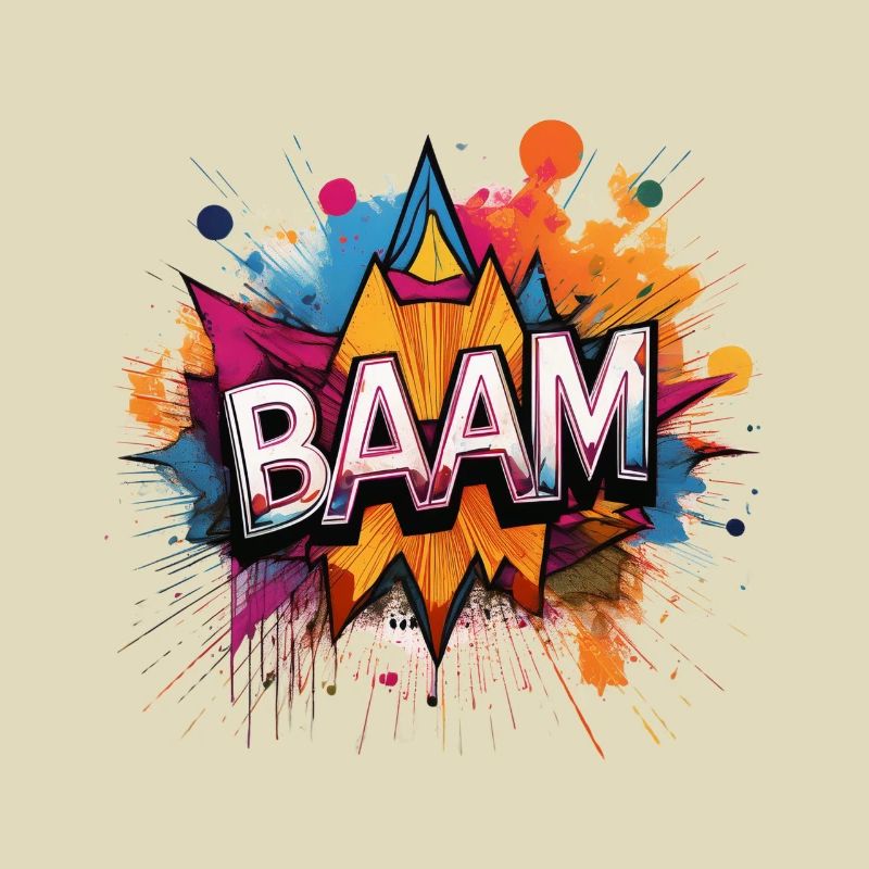 Baam Comic Sound Effect – Bold Pop Art Design