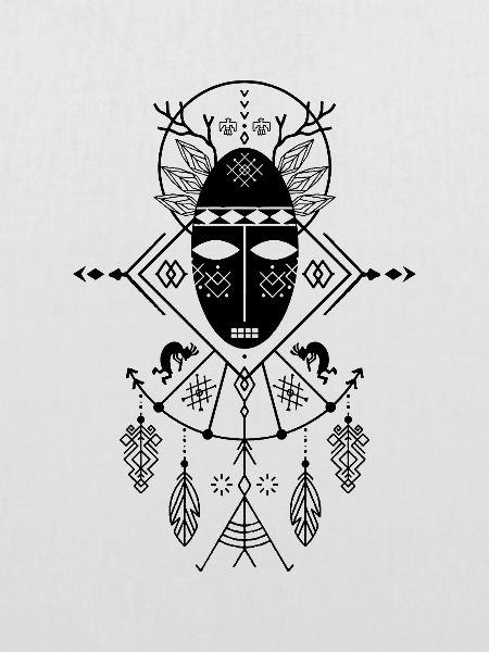 Schamane (heller Hintergrund)