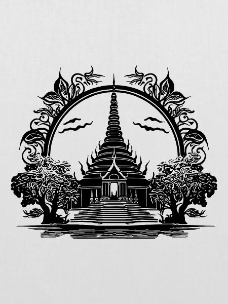 Exotischer Thailand Tempel
