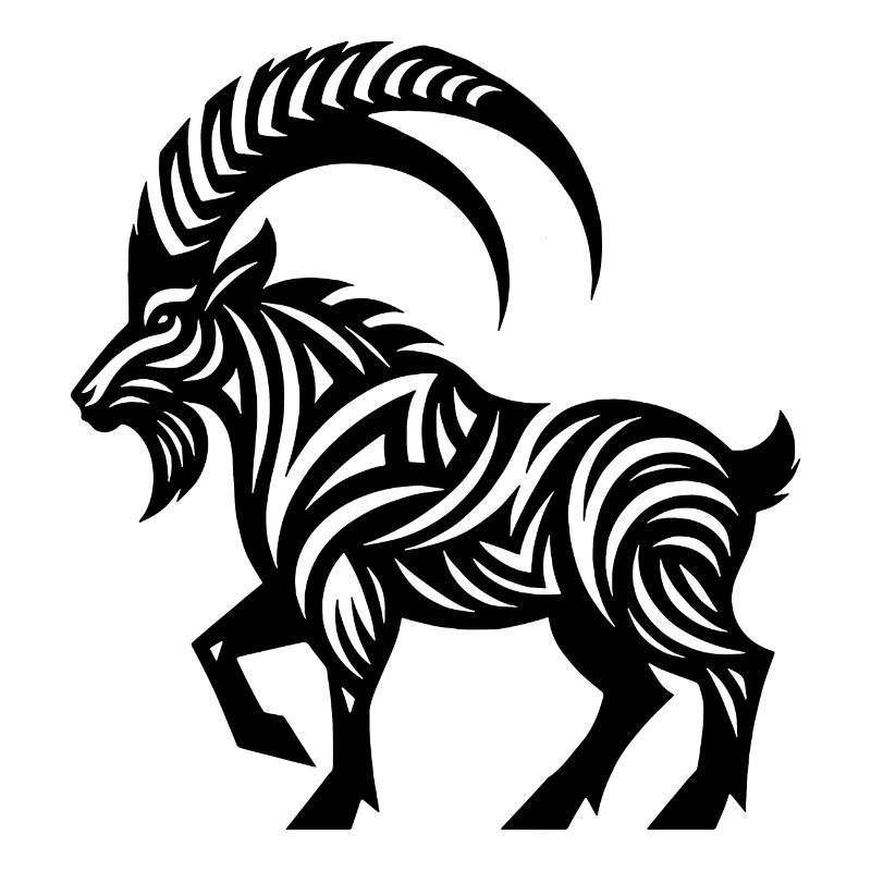 Steinbock Tattoo Style