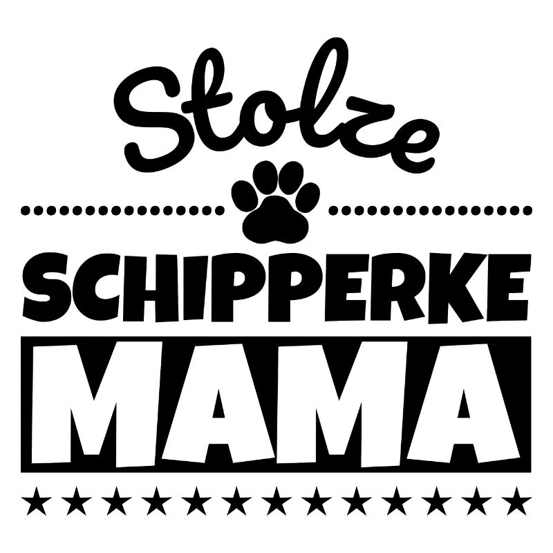 Stolze Schipperke Mama