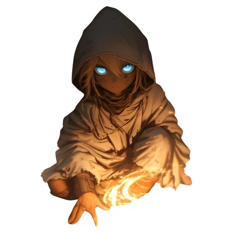 Powerful Warlock Dynamic Pose Full Power