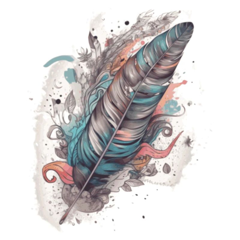 Feder Federn Indianer Geschenk