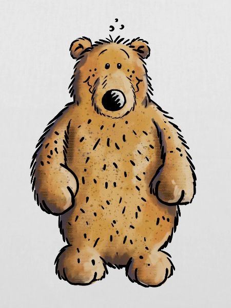 Dicker Braunbär - Bär - Teddy - Comic