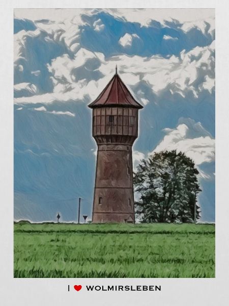Wasserturm heller Stoff