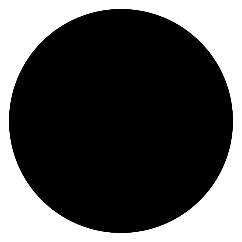 Mathematics-symbol - black circle - hole
