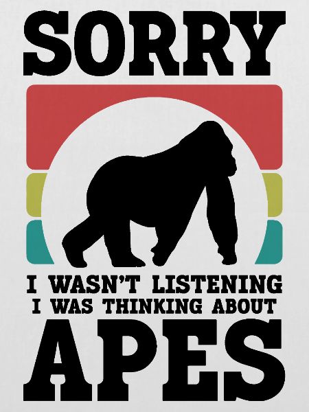 Affen Humor Retro-Style
