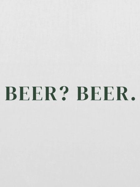 Beer? Beer. Bier? Bier.