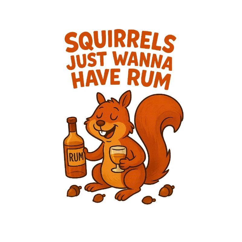 Eichhörnchen mit Rum und Humor