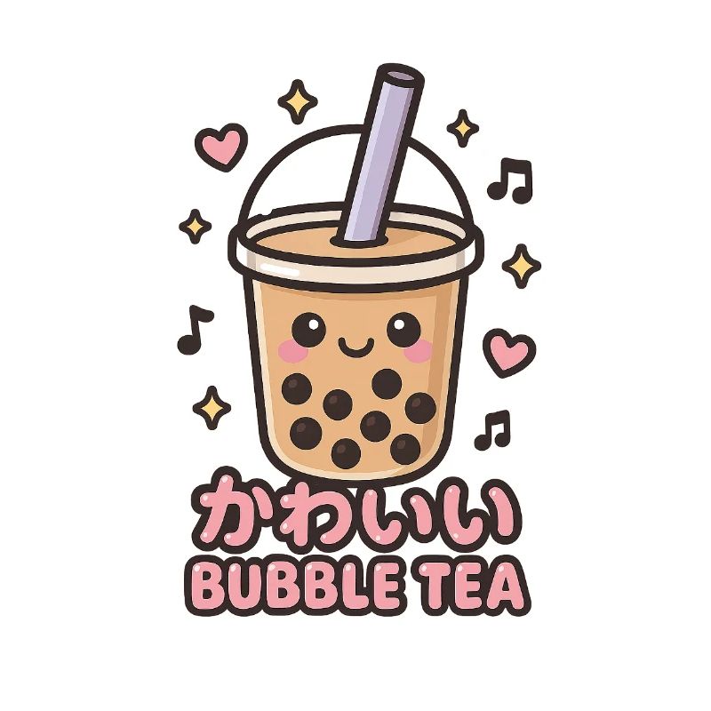 Kawaii Bubble Tea Sticker