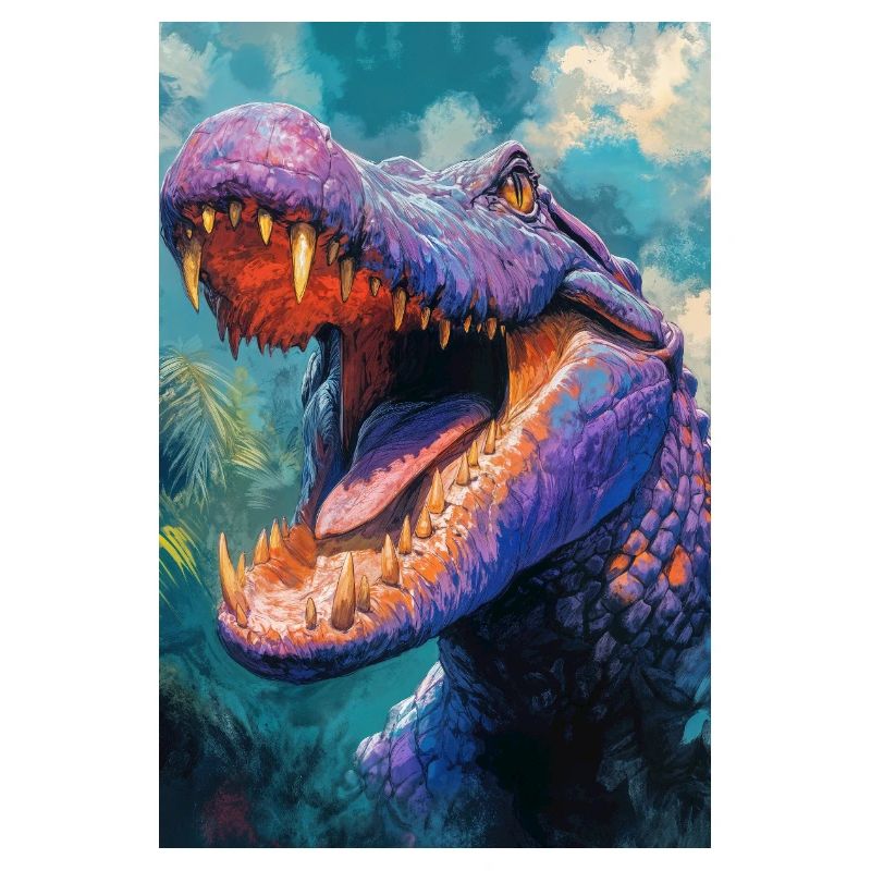 Illustration eines Krokodils