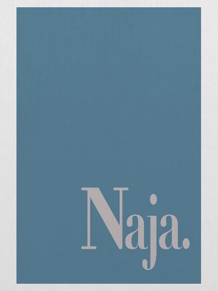 Statement Poster mit Wortkunst „Naja.“