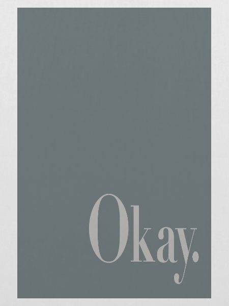 Modernes Minimal Poster – Okay