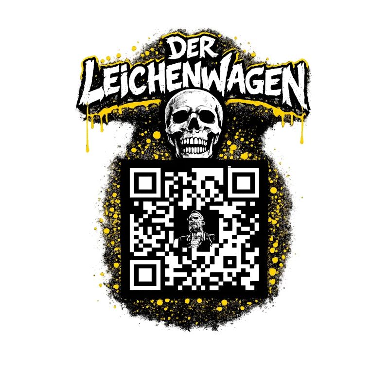 Der Leichenwagen mit QR Code