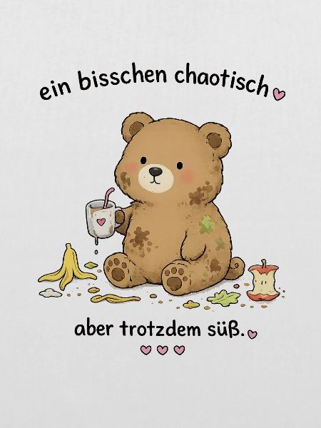 Chaotisch süßer Teddybär