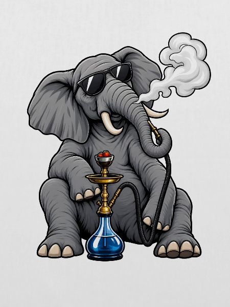 Elefant mit Shisha
