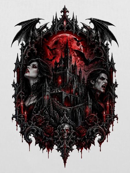 Gothic Vampirenschloss am Rotmond