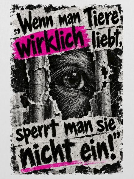 Tiere nicht einsperren