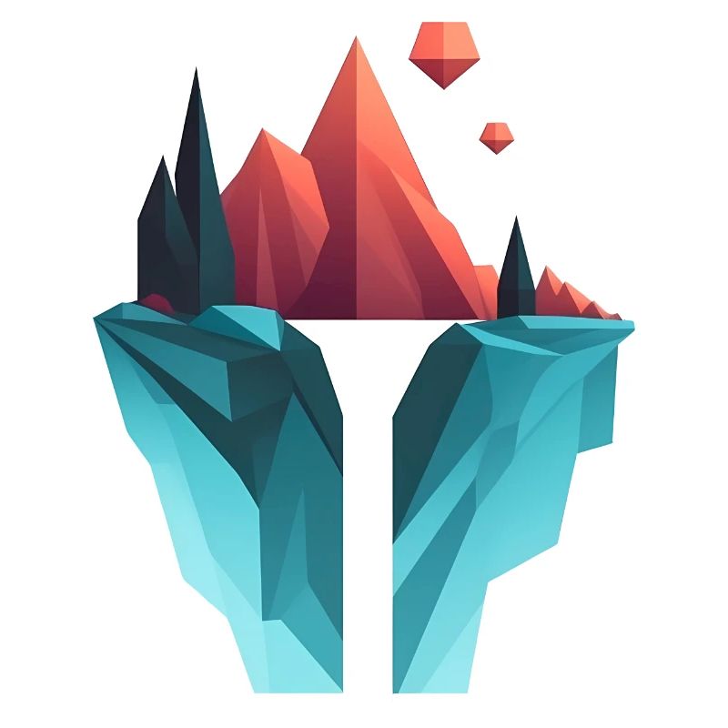 Low Poly Waterfall