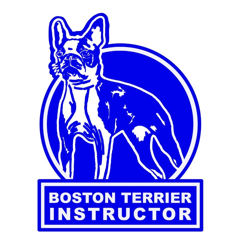 Boston Terrier Instructor blue