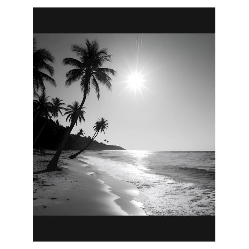 Beach Black and Withe