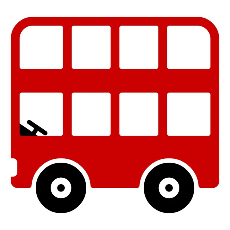 Doppeldecker Bus Comic