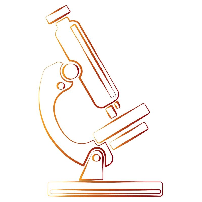 Microscope research science retro gift
