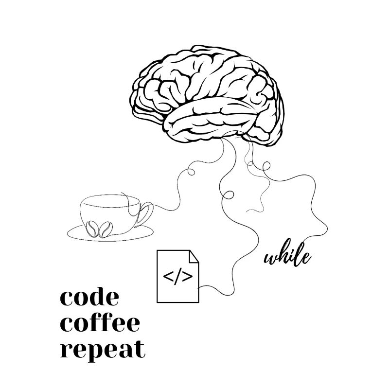 Code Coffee T-hirt