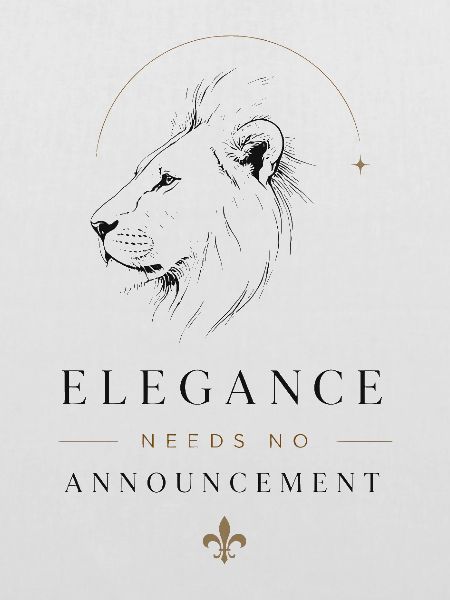 Eleganz Luxus Löwe Minimalismus Statement Ansage