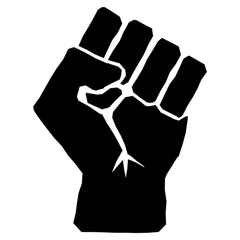 Erhöhte Faust Symbol