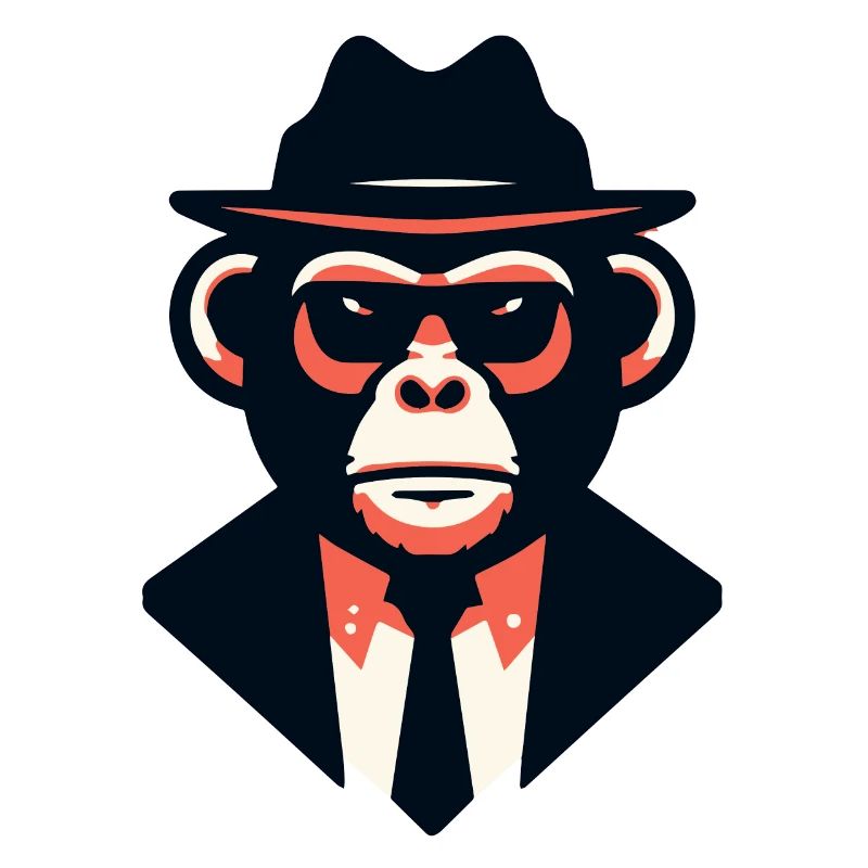 Noir Ape in a Sharp Suit
