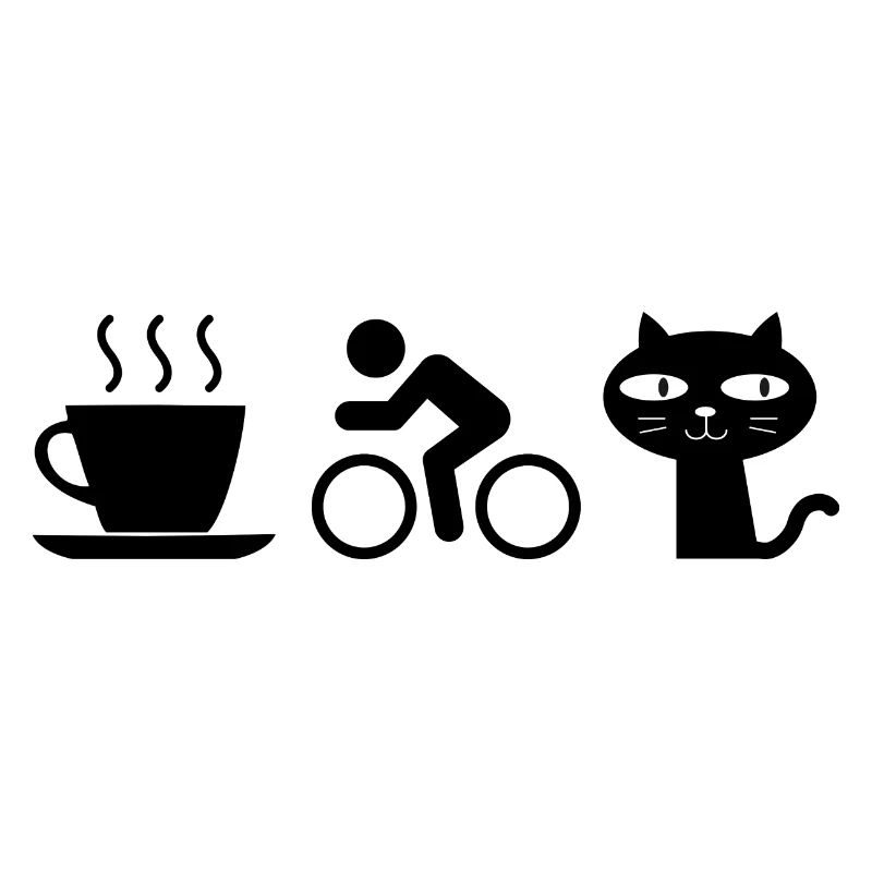 Kaffee. Katzen. Radfahren