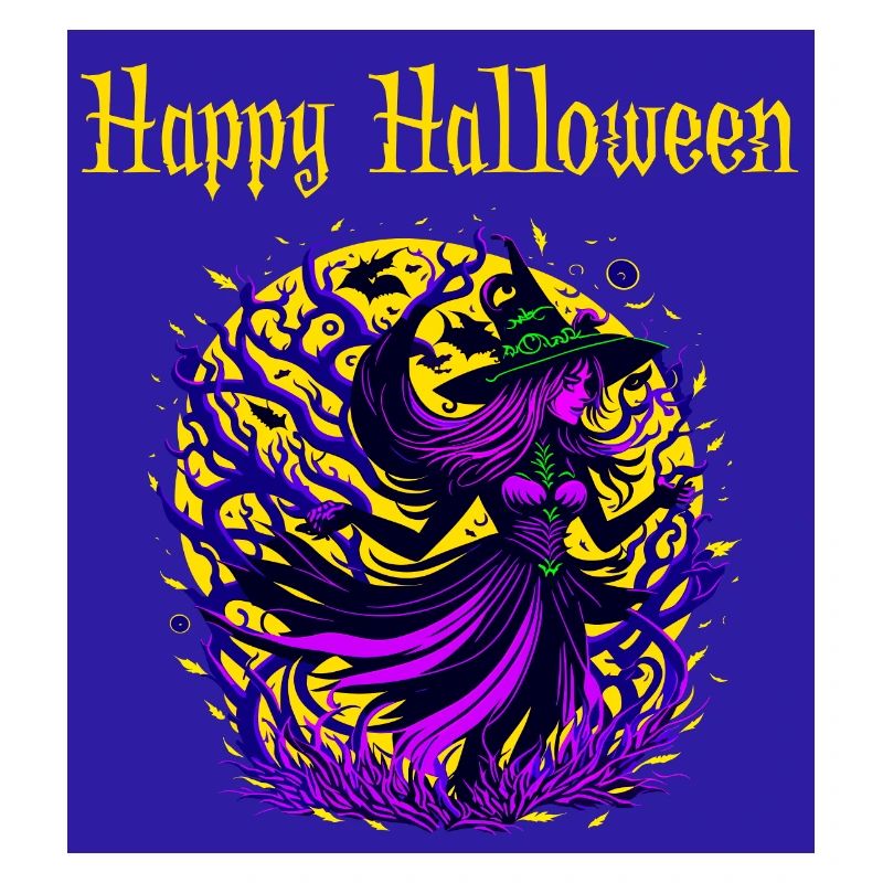 Happy Halloween Junge Hexe Version