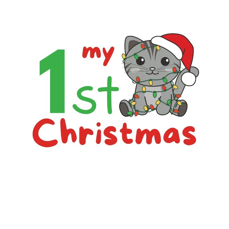 Chat de Noël Chats mon 1er Noël