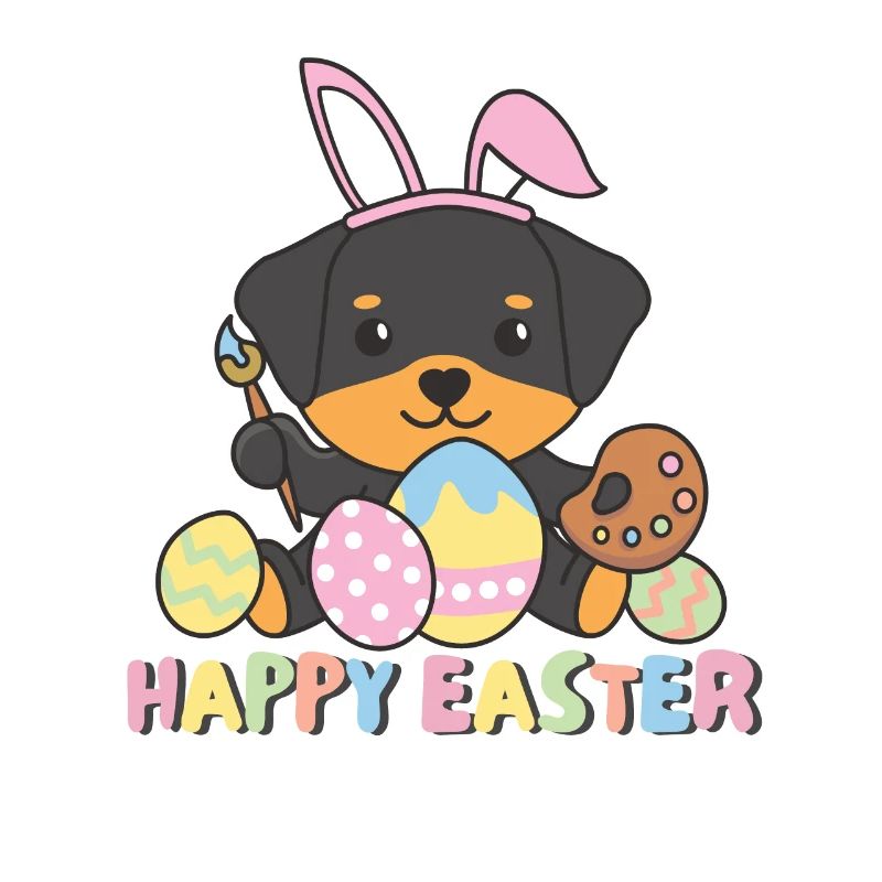 happy easter sweet rottweiler Easter dogs