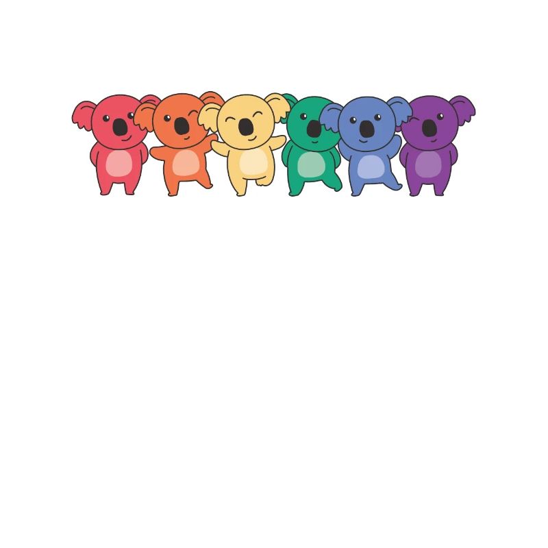 Rainbow Koala Flag Pride LGBTQ Cute Koalas
