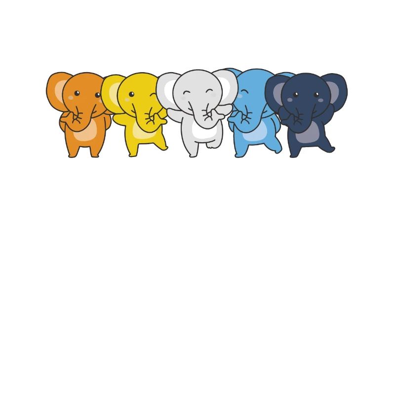 Aroace Flag Pride LGBTQ Cute Elephant