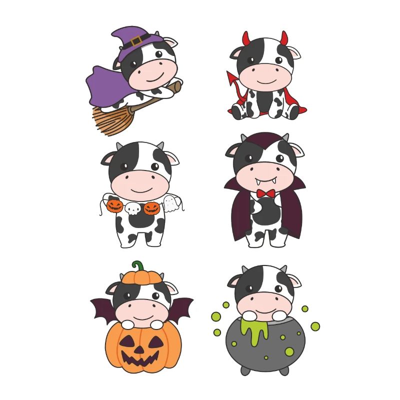 Cow Halloween Devil Pumpkin Vampire Costume