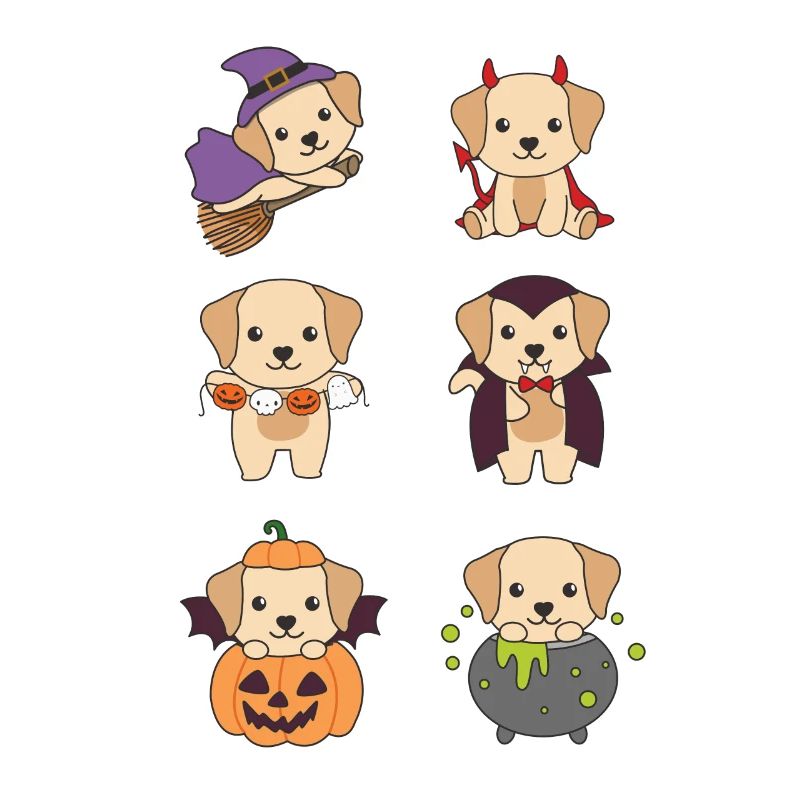 Labrador Halloween Devil Pumpkin Vampire Costume